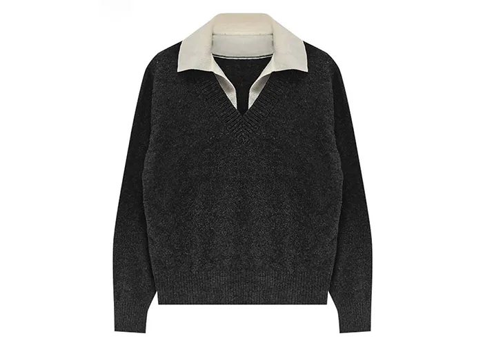 Cashmere Mock Neck Pullover