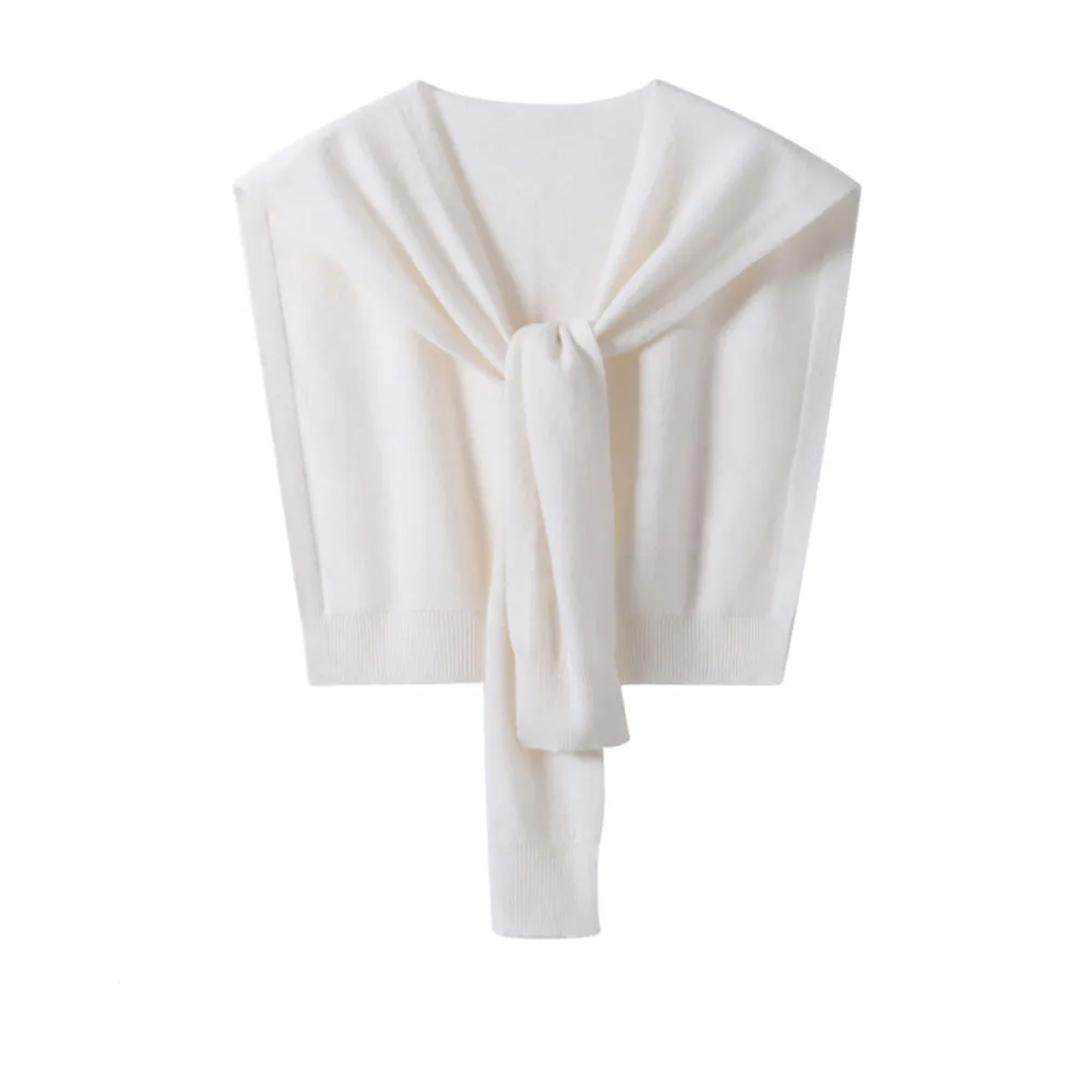 Direct Factory Cashmere Knit Wrap Warm Mini Poncho for Women