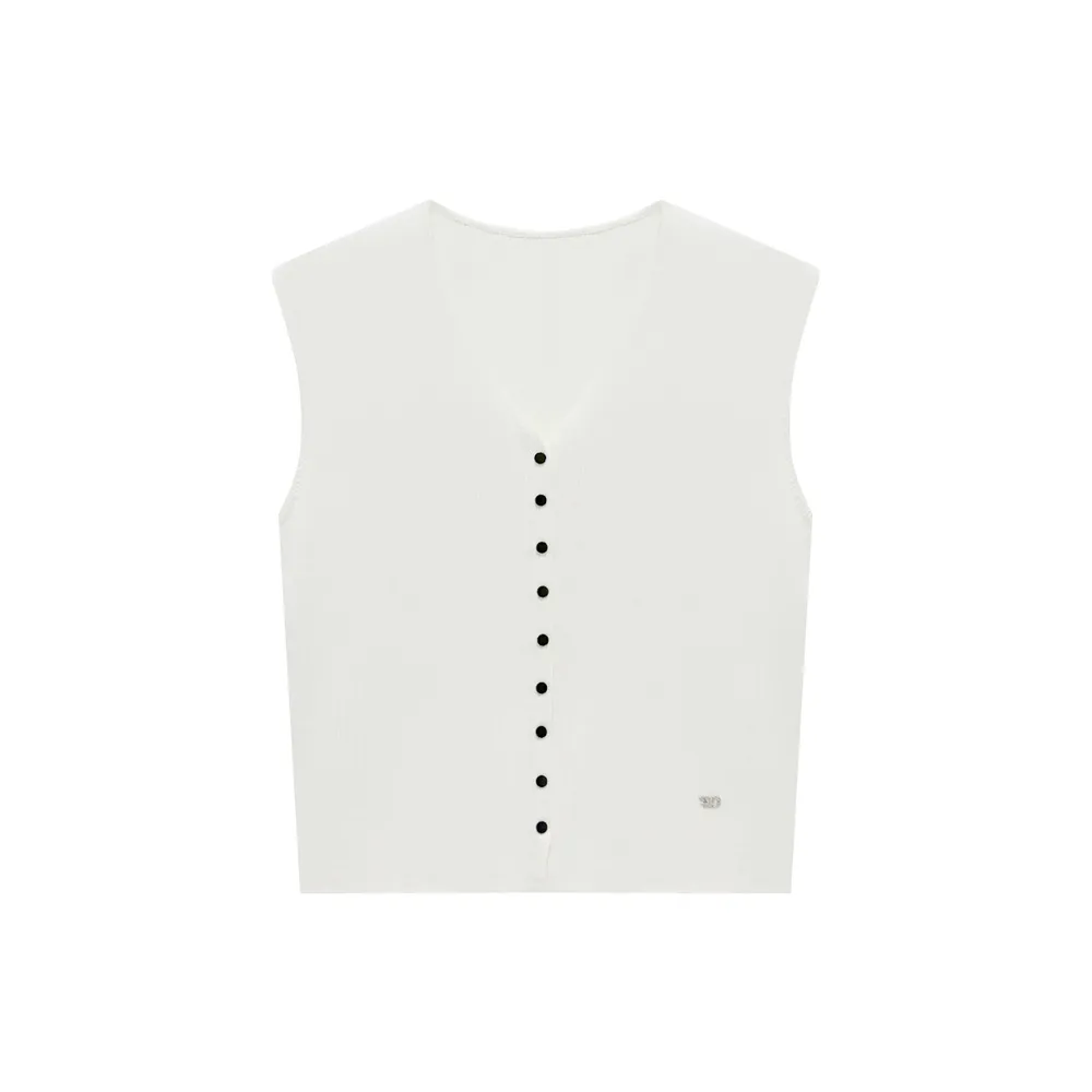 Source Factory Women’s 100% Merino Wool V Neck Sweater Vest